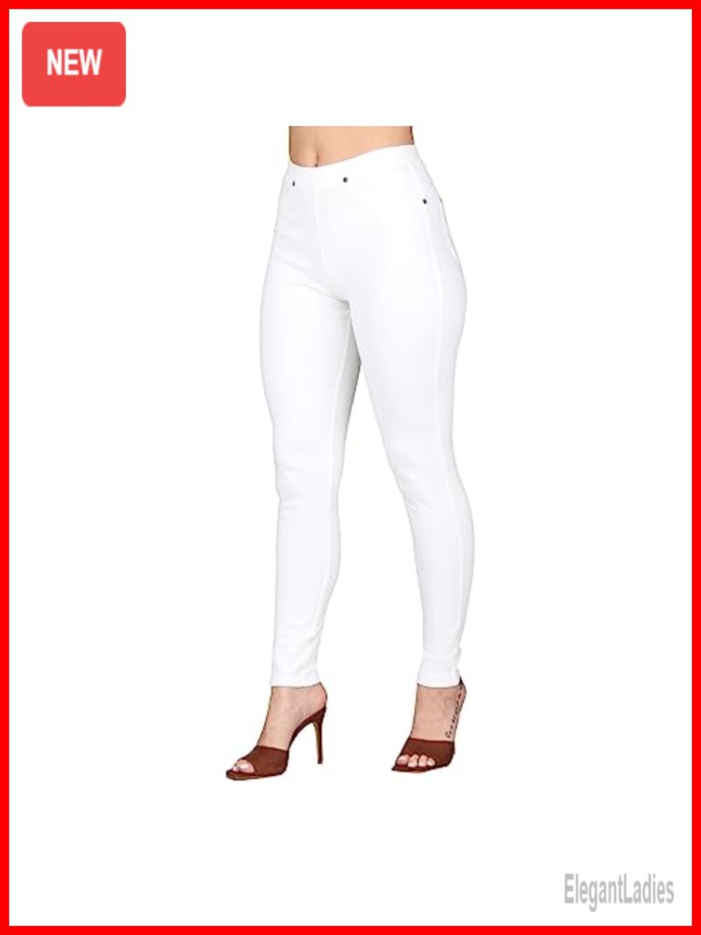 Women's Denim Jeggings Stretchable Cotton Blend Mid Rise Skinny Fit